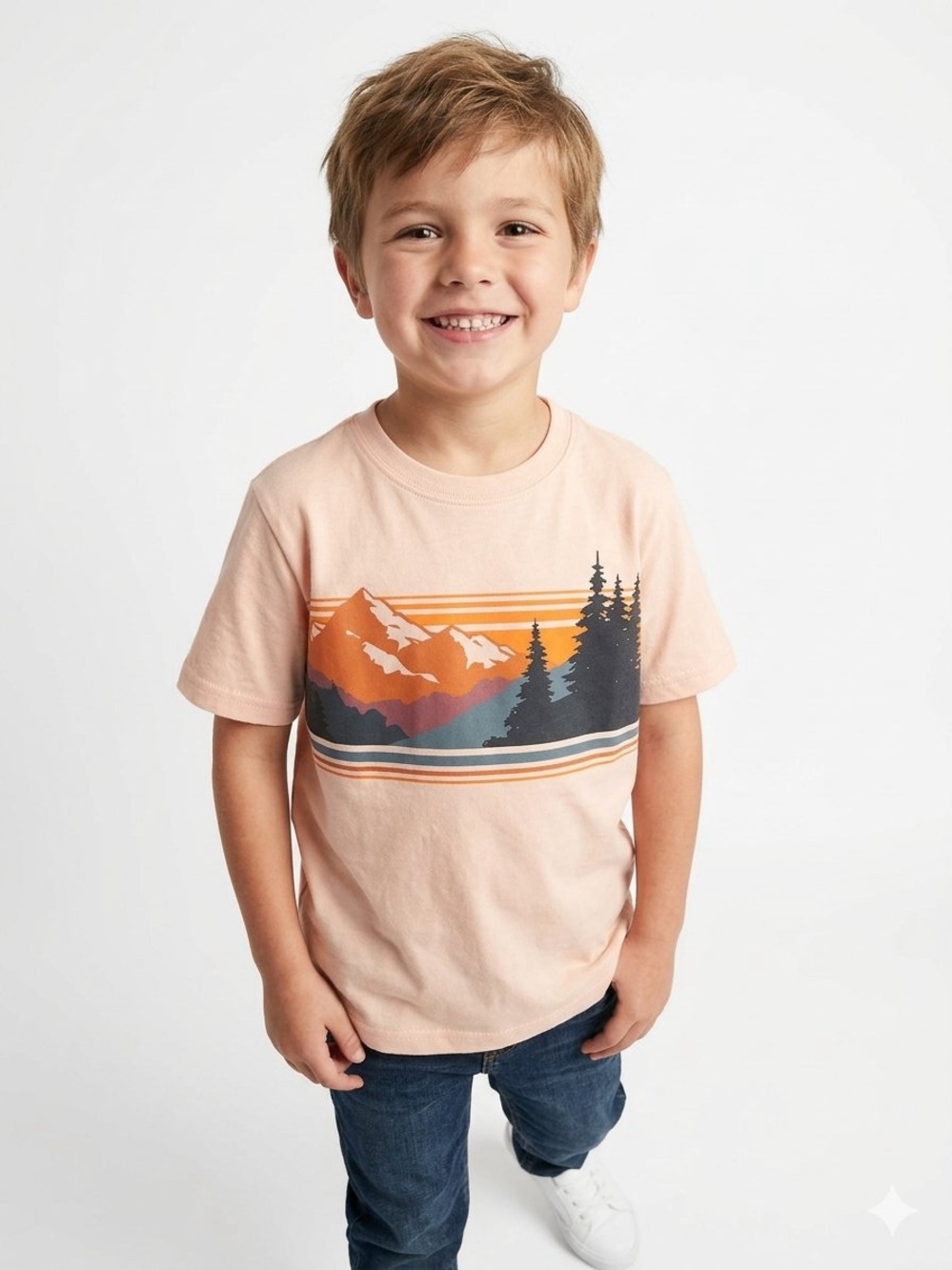 wonder nation Peach Mountain Graphic Tee